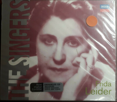 FRIDA LEIDER - THE SINGERS * CD BRAND NEW STILL SEALED NUOVO SIGILLATO RARE