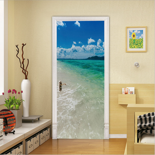 PVC Sonnenblume Landschaft Kunst Wandtattoo Wandbild 3D Türaufkleber Zuhause Zimmer Dekor - Bild 71 von 95
