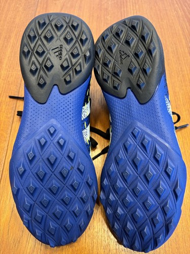 Adidas size 3 Youth Predator Freak Soccer Turf Shoes Indoor Cleats Black Blue - Picture 12 of 13