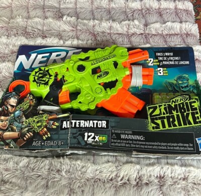 Nerf Zombie Strike Alternator Blaster Fires 3 Ways