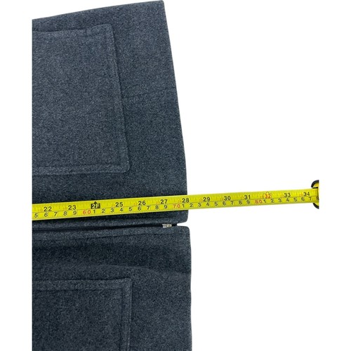 Abrigo de lana Preston & York para mujer 8 gris cremallera completa chaqueta con capucha 100 % lana - Imagen 7 de 8
