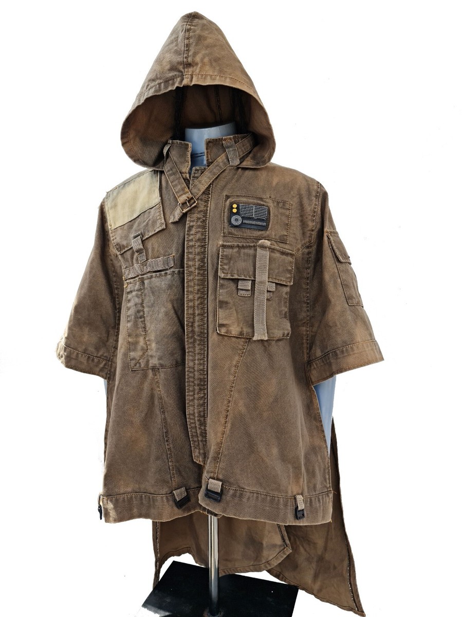 希少 UNDERCOVER LAYERED HOODED COAT JEDI Inspired By Jedi, Fallen Order Cal Kestis, Jyn Erso poncho Poncho