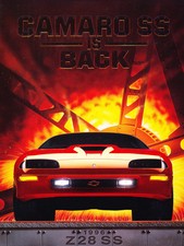 1996 Chevrolet Chevy Camaro Ss Original Car Sales Brochure Folder