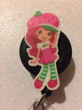 Strawberry Shortcake Inspired Retractable Badge Reel Holder