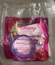 Vintage Happy Meal Toy 2003 Disney's Princess 2 BELLE CHARM BRACELET Sealed NIP