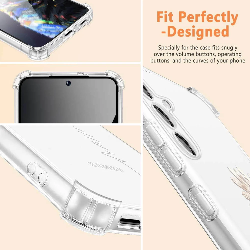 Phone Case For Samsung Galaxy S25 Ultra S24 A15 A16 A35 Personalised Clear Cover