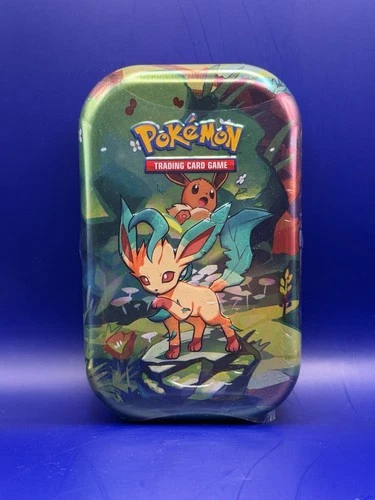 Pokemon TCG Prismatic Evolutions Leafeon Mini Tin Sealed Eevee Evolutions New