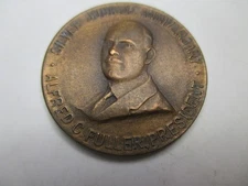 Vtg 1931 The Fuller Brush Company Silver Jubilee Anniversary Bronze Coin Medal