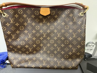 Louis Vuitton Graceful Hobo Bag MM Brown Canvas Monogram