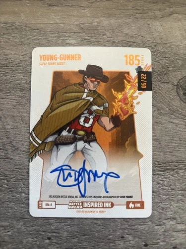 2024 Bo Jackson Battle Arena Young-Gunner Inspired Ink Fire Steve Young AUTO /50