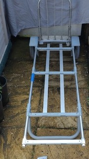 Aluminium Expresso Sack Truck 125kg Capacity Puncture Proof Tyres