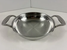 All-Clad 6 Inch Mini Gratin Cooking Roasting Pan - Stainless Steel - Clean