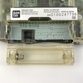 BANDAI Wonderswan Color Crystal Blask Console WSC-001 From Japan As Is 8597 UT