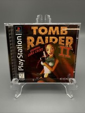 Tomb Raider II Sony PlayStation 1 PS1 1997 Black Label Tested CIB Reg Card