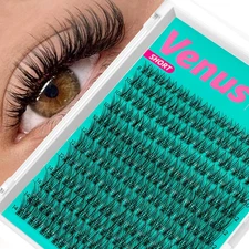 Venus Short D Curl Lash Clusters 8-14mm Wispy DIY Eyelash Extensions
