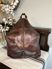 Bed Stu Leather 3 In 1 Delta Backpack Shoulder Bag HandBag Teak Rustic MSRP 345