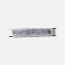 7 A.M. Enfant Gray Tundra Faux Fur Marquee Car Seat Canopy Stroller Cover