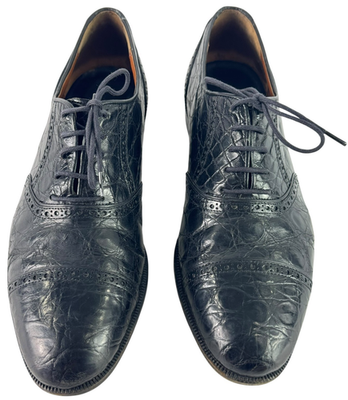 PRADA Black Caiman Leather Men display picture 1