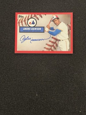 2019 Topps Brooklyn  #BCA-AD Andre Dawson Auto /5 Red Cubs HOF