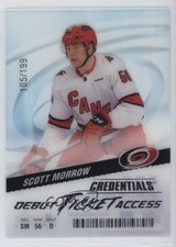 2024 Upper Deck Credentials Acetate Debut Ticket Access /199 Scott Morrow 1dw5