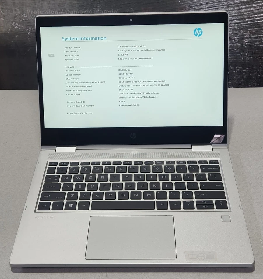 Portátil Notebook HP ProBook x360 435 G7 13,3" AMD Ryzen 5 4500U 8 GB SDRAM Foto 2 de 4