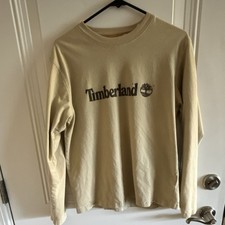 Timberland Beige Long Sleeve Crew Neck Mens T...