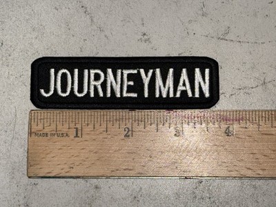 CUSTOM MADE Embroidered Journeyman Patch - IRON ON SEW ON