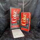 Vintage COKE Coca-Cola Vending Machine Novelty AM/FM Radio in Original Box~Parts