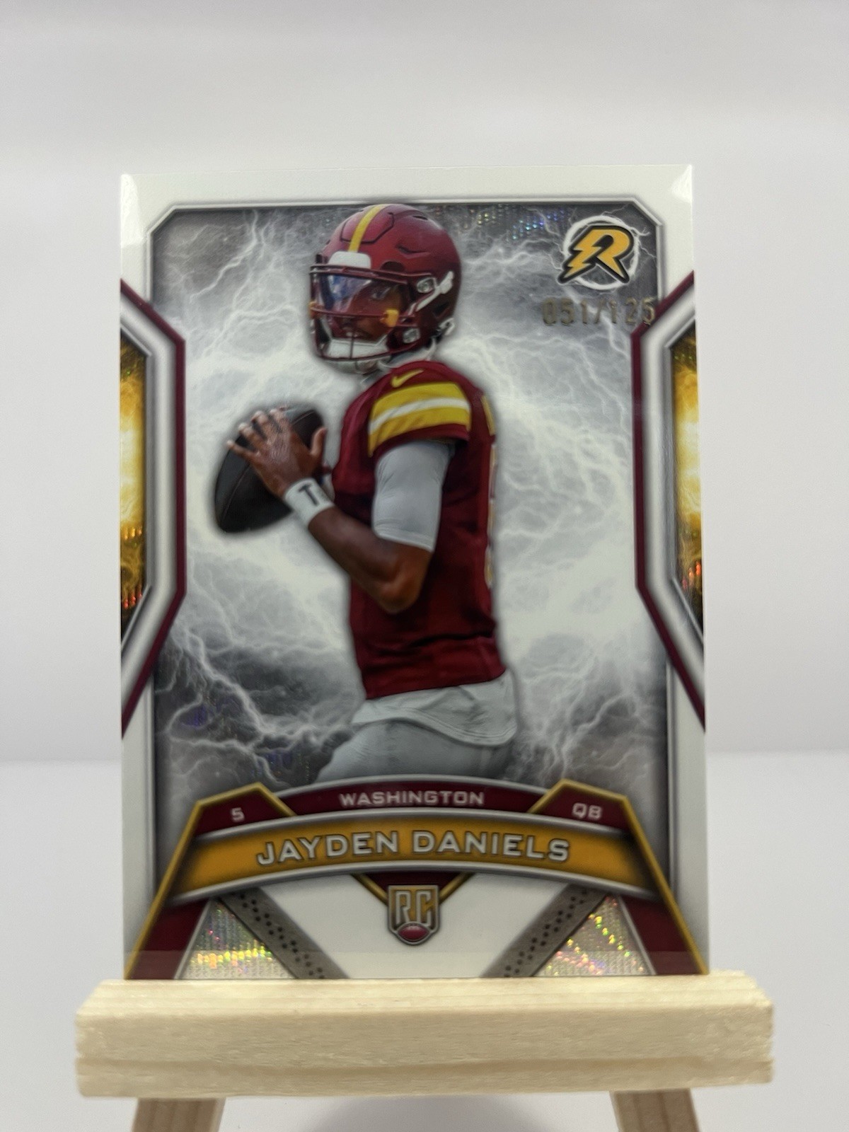 2024 Topps Resurgence- #196 Jayden Daniels White Surge RC #51/125