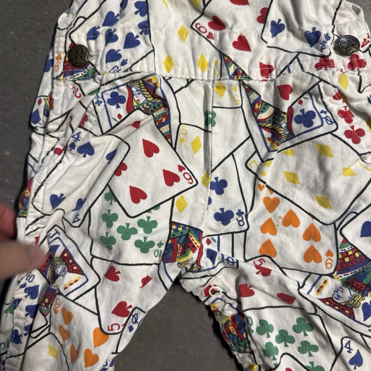 Vintage Oshkosh B'Gosh Poker Playing Cards Overalls 18 months | eBay