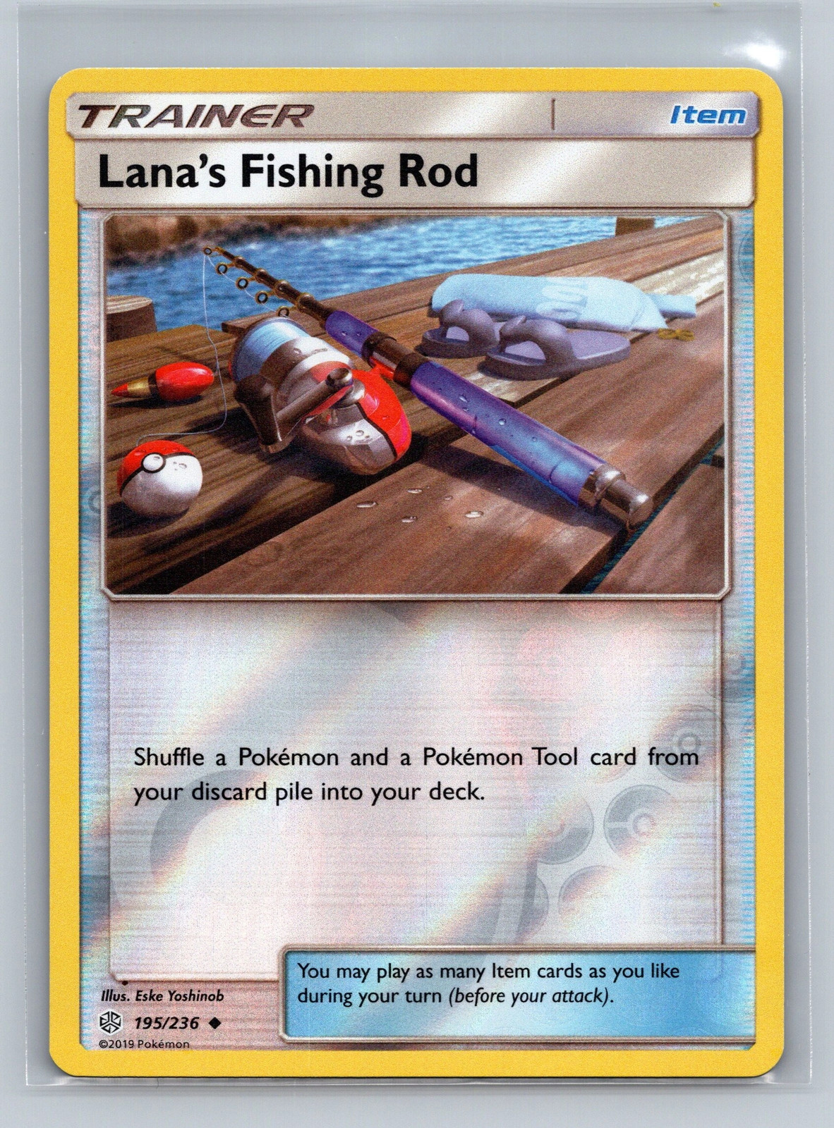 Lana's Fishing Rod 195/236 Cosmic Eclipse Common NM Pokemon TCG
