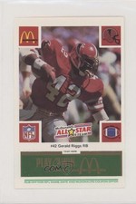 1986 McDonald's Play & Win All-Star Team Green Tab Gerald Riggs 0a2