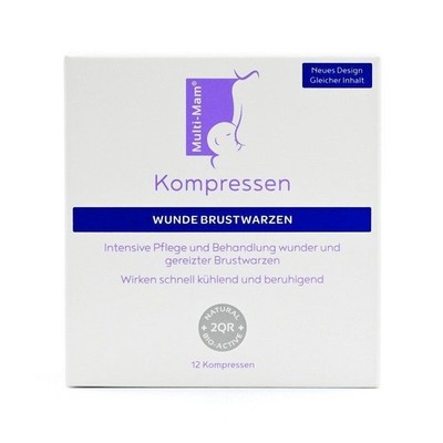 MULTI-MAM Kompressen bei wunden Brustwarzen, 12 Stück PZN 04952565