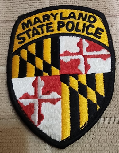 MD Maryland State Police Patch(3.5 in)hook and loop