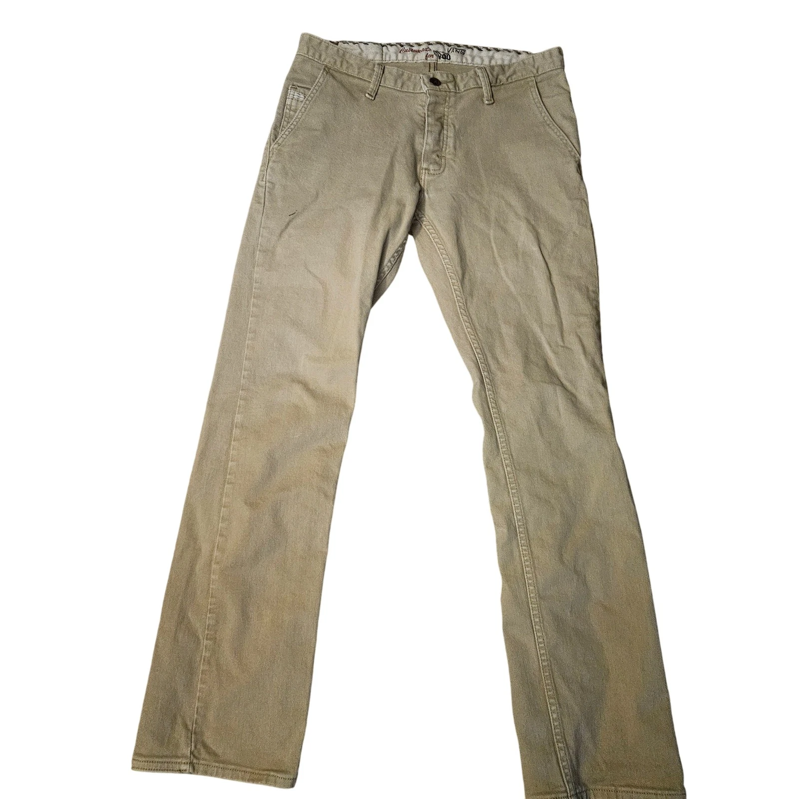 Pantaloni Vans uomo 30 gamba dritta bottoni mosca casual skate chino NXS V099 30x30