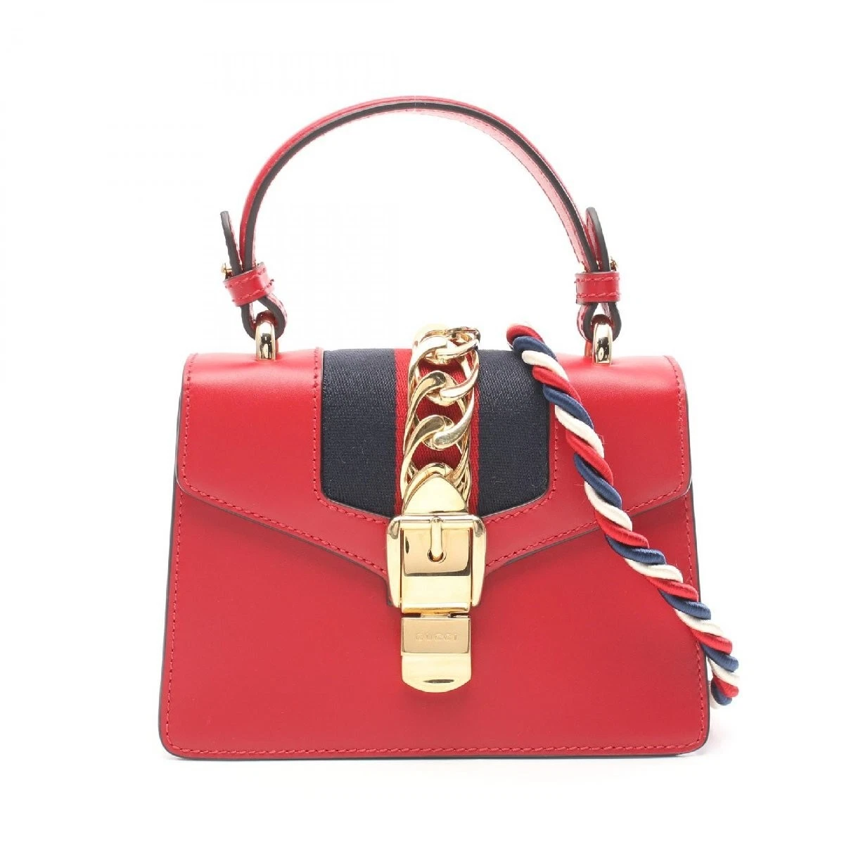 Sac à main cuir mollet GUCCI Sylvie Cherie Line 58154