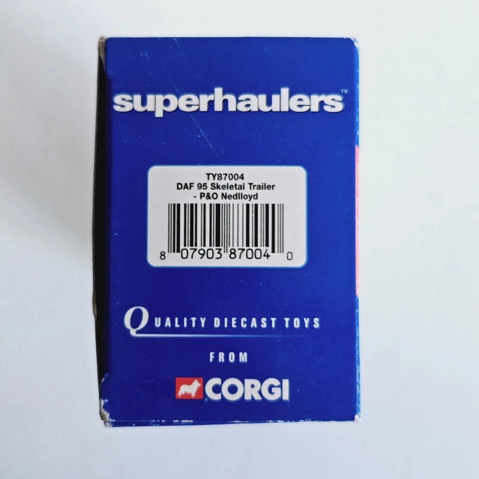 Corgi Superhaulers TY87004 Daf 95 Skeletal Trailer P&O Nedlloyd Model - Unused - Image 4 of 4