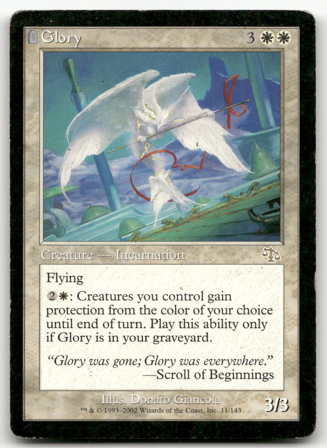 Glory #11 (MP) Judgment JUD Magic MTG
