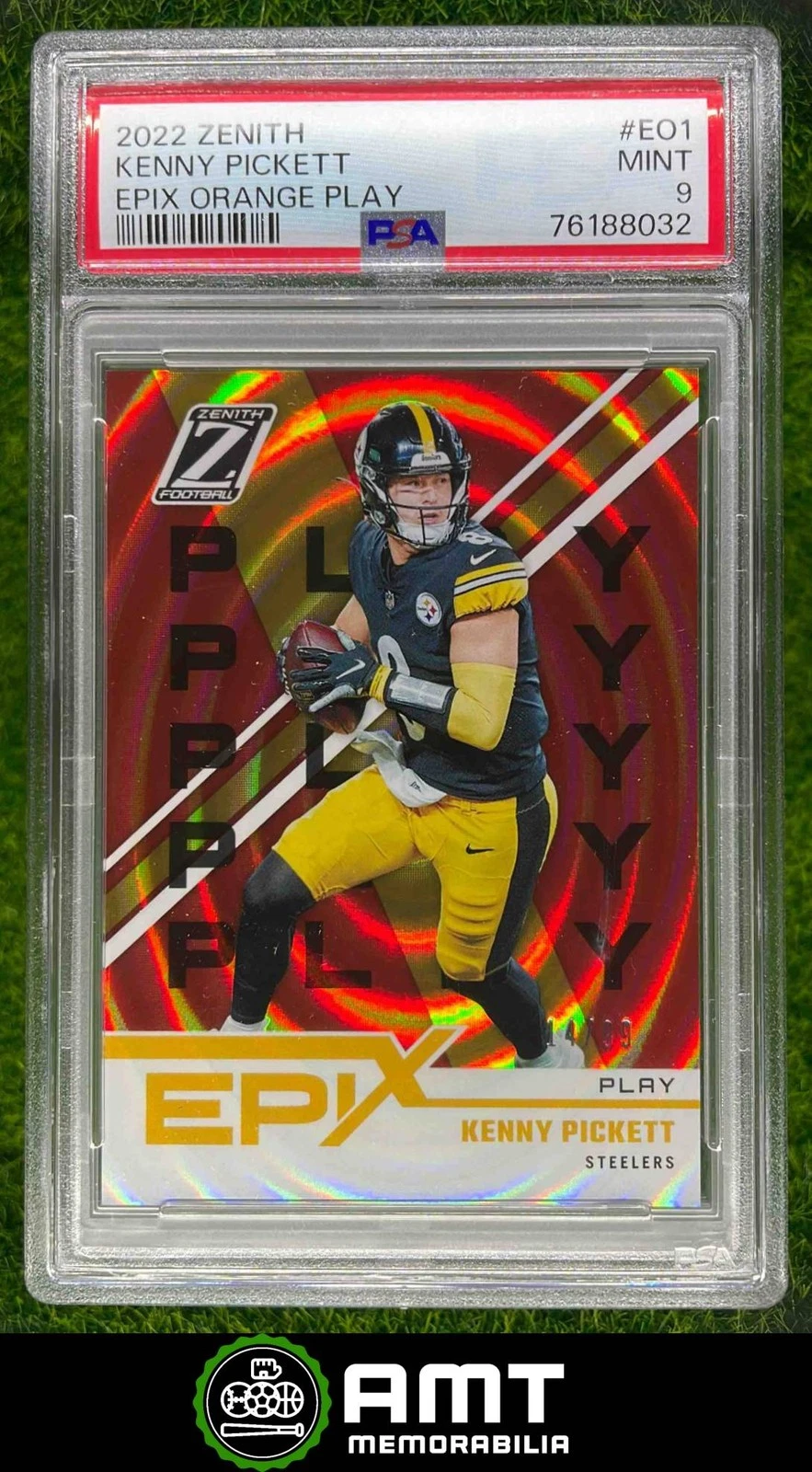 Kenny Pickett Panini Zenith Epix Orange Play #EO1 Base