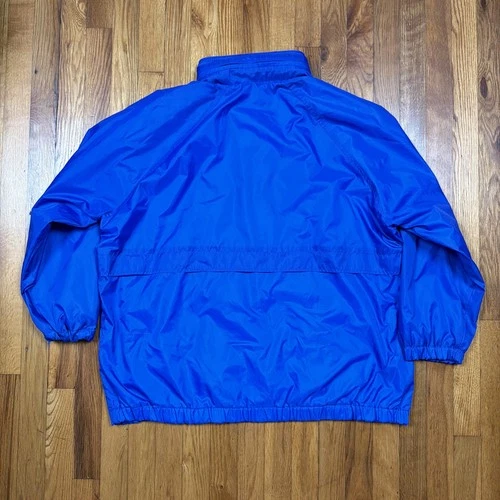 Vintage 90s Currentseen Jacket Mens 2XL Blue Lined Wind Breaker Nylon Pockets image 2