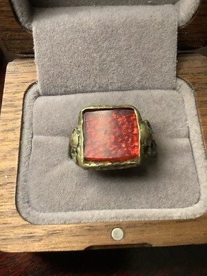 Antique Kazakh Ring 18th - 19th Century Steppes Nomad Huns Hunnic