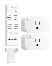 DEWENWILS Wireless Remote Control Outlet & Timer, Countdown Switch, No Wiring