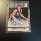 2016 2017  Donruss Optic Deyonta Davis  Numbered Rookie Auto  Memphis Grizzlies