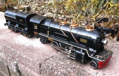 Lionel Antique 1930's  Prewar 260E & 260 Tender, Black & Cream stripe-video  r