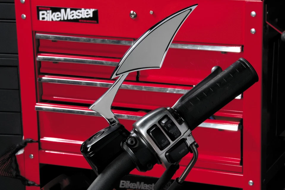 BikeMaster 600268 Sickle Chrome Aluminum Mirror Set - Image 3 of 3