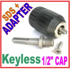 1 pc SDS plus Adapter and 1/2" CAP Drill Keyless Chuck S