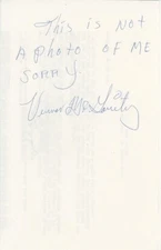 Vernon McGarity- Signed Handwritten Note (WWII MOH Recipient)