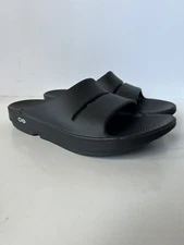 OOFOS OOahh Slide Recovery Athletic Sandals Black Mens 9 Womens 11