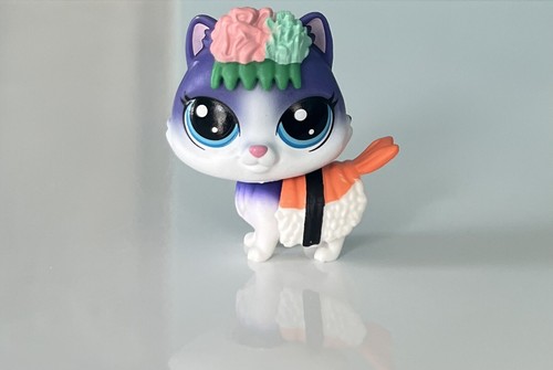 CAT 3-74 SUSHI PURPLE Littlest Pet Shop LPS Hungry Pets Blind Box New VHTF - Picture 3 of 8
