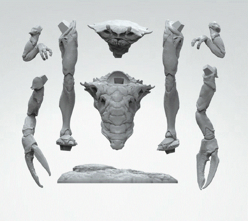 Crab Monster 3D Unpainted Figure Model GK Blank Kit New Hot Toy In Stock - Picture 6 of 11